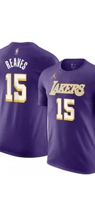 Neu mit Etikett Austin Reaves Los Angeles Lakers Nike Jordan Name und Nummer Shirt Herren L - Bild 1 von 3