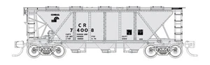 Fox Valley Models 90519 N Conrail PRR Class RTR H30 3-Bay Covered Hopper #74008 - Picture 1 of 1
