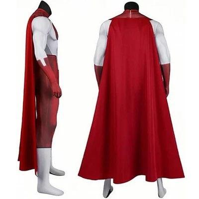 Cosplay Invincible Omni Man Nolan Grayson Jumpsuit Cloak Bodysuit School Costume - Image 1 of 4
