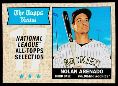 2017 Topps Heritage Set-Break #373 Nolan Arenado, Near Mint or Better , (HUCK'S) - Image 1 of 2