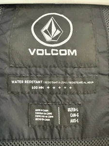 Volcom Lightweight Water Resistant Large Black Hooded Jacket - Picture 1 of 17