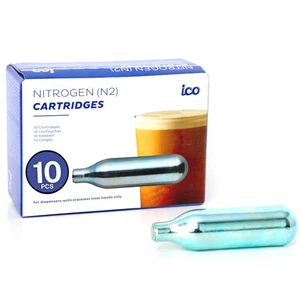 10 Stück Stickstoff Kartuschen N2 Kartuschen für Kaffee Bier Cold Brew Nitro Non-T... - Bild 1 von 7