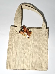 Bolso de Mano Nativo Warao Arte Tribal Tejido 12”x11.5” Hecho a Mano Venezuela Nuevo con Etiqueta - Imagen 1 de 8