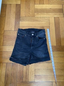 Monki Black Women's Denim Shorts - Size 26 - Picture 1 of 6