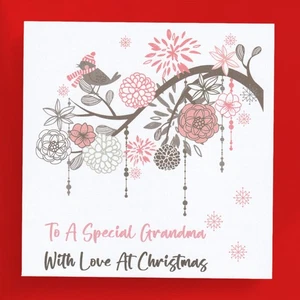 Grandma Christmas Card Personalised Mum Great Gran Nanna Nanny Auntie Granny Nan - Picture 1 of 6