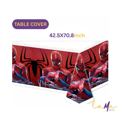 Spider-Man Party Table Cover: Superhero Birthday Decoration (42.5x70.8 Inch) - Image 1 of 4