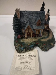 Puesto comercial Hawthorne Village Thomas Kinkade junto al mar iluminado con certificado de autenticidad 79632 - Imagen 1 de 12