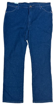 Jean vaquero Wrangler 947STR para hombre corte bota de vaquero ajuste regular 42x34 lavado oscuro nuevo con etiquetas Foto 1 de 4
