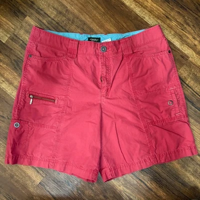 Pantalones Cortos de Carga Eddie Bauer Para Mujer Rojo Mercer Fit Ripstop Talla 16 Senderismo Aire Libre Foto 1 de 4