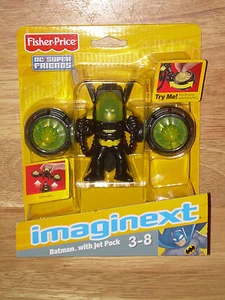 2011 Fisher-Price DC SUPER FRIENDS Imaginext BATMAN con JET PACK W9539 MOC - Foto 1 di 2