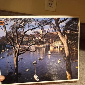 NEW Whitman 1000pc Mosman Bay Australia Puzzle Interlocking Sailing - Picture 1 of 11