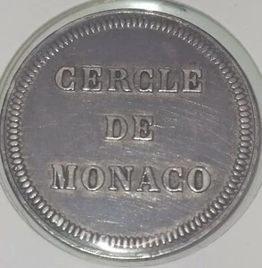 Mónaco - Charles III (1856-1889) - Jeton de 2 Francos (1863) - Plata - Imagen 1 de 6
