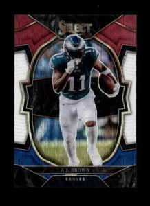 A.J. BROWN 2022 PANINI SELECT #81 TRI-COLOR WAVE PRIZM PARALLEL #073/249 BD5929 - Picture 1 of 1