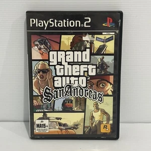 Grand Theft Auto San Andreas GTA PS2 Game Rockstar PAL Complete + Manual & Map - Picture 1 of 7