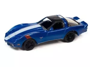 1979 Chevrolet Corvette – Blue 1:64 Scale Model - Johnny Lightning JLSP324B - Picture 1 of 2