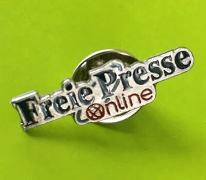 "Freie Presse online" Pin ● NEU ● Anstecker Pinnadel Tageszeitung Sachsen - Bild 1 von 3