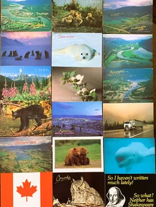 Hermosas postales canadienses vintage de 18 piezas de los años 80 - todas sin usar - Imagen 1 de 4