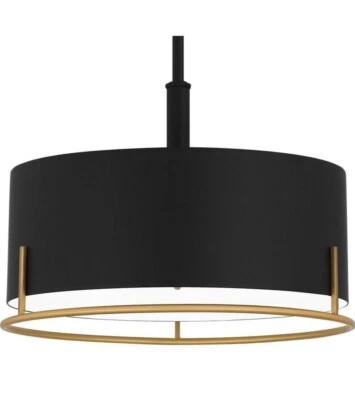 Quoizel QP5580MBK - Colgantes Iluminación Interior, Acabado Negro Mate, Latón, Luz Foto 1 de 4