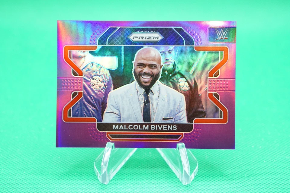 2022 Prizm WWE Base Horizontal Prizms Purple /149 #85 Malcolm Bivens NXT 2.0 BG6 - Image 1 of 2