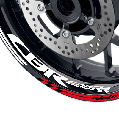 For Honda CBR600RR 03-23 22 21 20 RED Rim Wheel Sticker Decal Tape 17 inch AA01 - Image 1 of 4