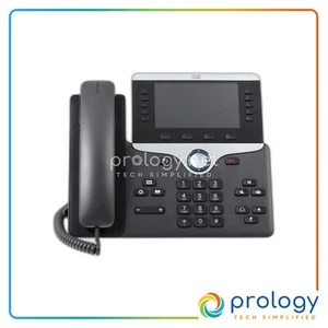 Cisco CP-8851-K9 CP-8851 VoIP IP Color LCD Business Phone w/ Stand & Handset - Picture 1 of 3