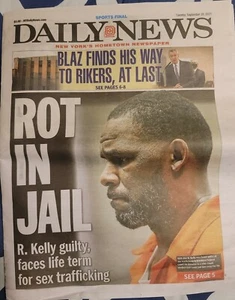 NEW YORK DAILY NEWS 9/28/2021 R KELLY ROT IN JAIL BRAND NEW FREE SHIPPING - Picture 1 of 2