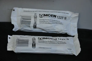 2 new GENUINE OEM MOEN 1225 1225B STEM CARTRIDGE SINGLE HANDLE FAUCETS MOENTROL - Picture 1 of 3