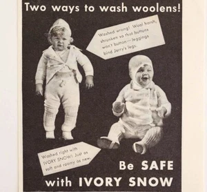 1934 Ivory Snow Laundry Detergen Advertisement Ephemera - Picture 1 of 2