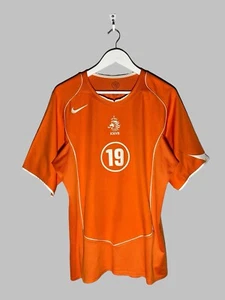 #19 Robben Vintage Nike Netherlands 2006 Home Football Shirt Soccer Jersey L - Picture 1 of 18
