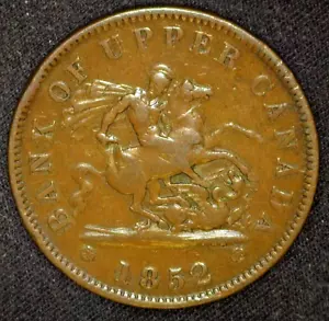 KANADA TOP 1852 PENNY TOKEN KMTn3 SEHR FEIN ~ FCS-845 - Bild 1 von 2