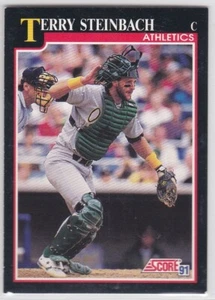 M) 1991 Score Baseball Trading Card - Terry Steinbach #780 - Picture 1 of 2