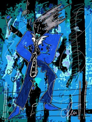 JACQUELINE DITT - Midnight Melody ltd.sign.Original Druck Grafik Bilder art - Bild 1 von 3