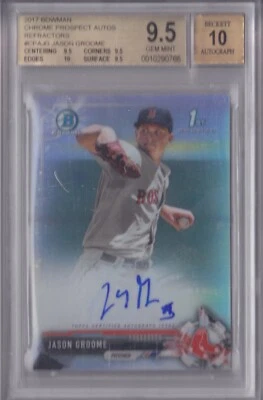2017 Bowman Chrome Jason Groome Refractor Autograph /499 BGS 9.5 10 Auto QTY - Image 1 of 4