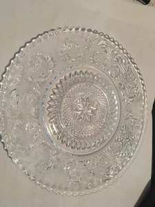 Duncan Miller #41 Sandwich Clear 7" Bread & Butter Plate Scroll Pattern Scallop - Picture 1 of 4