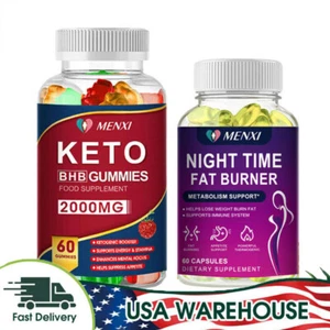 Keto Diet BHB Pills Best Weight Loss Supplement Fat Burn Carb Blocker 60 Gummy - Picture 1 of 17