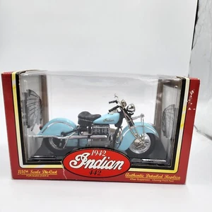 1942 Indian Motorcycle Model 442 1/10 Scale Tootsie Toy 1996 Rare Pre-owned - Picture 1 of 21