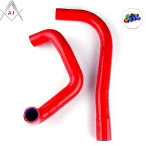 Red For Toyota Corolla Altis 02-07 Bolt On Silicone Radiator Piping 3-PLY Hose - Picture 1 of 3