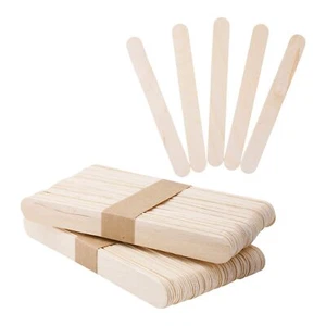 6 Inch Jumbo Wooden Popsicle Sticks for Crafts - 100 Craft Wood Sticks for Fo... - Picture 1 of 7