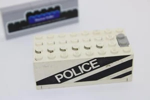 Lego (c) 1x Technic - Batteriebox 9V - mit Aufschrift POLICE - weiß - 4760c01 - Bild 1 von 1