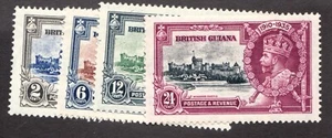 1935 British Guiana Sc# 223-26 - KGV Silver Jubilee, Castle - MH Cv$22.35 - Picture 1 of 1