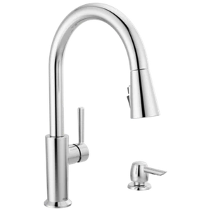 Delta Emery Pull-Down Kitchen Faucet 1-Handle Chrome-Certified Refurbished - Picture 1 of 14