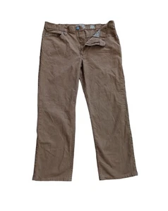Mens Workwear 38 x 31 Relaxed Fit CE Schmidt Comfort Flex Brown Canvas Read - Picture 1 of 7