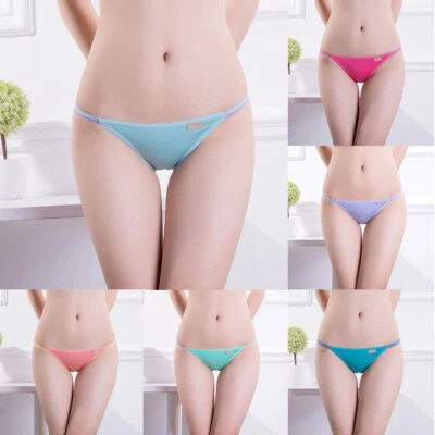 Women Sexy G-String Thongs Panties Low Waist Lingeries Intimate Briefs Underwear - Image 1 of 4