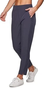 RBX Women's Stretch Woven Ankle Pants Lightweight Straight leg black Cr7021r L - Picture 1 of 2