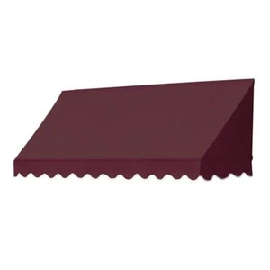 Awnings In A Box 6-Ft Traditional Retractable Awning Aluminum Frame In Burgundy - Picture 1 of 1