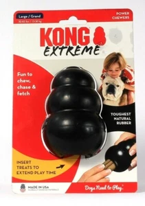 1 Count Kong Extreme Power Chewers Insert Treat Large Toughest Rubber Dog Toy - Picture 1 of 1