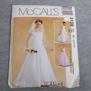 McCalls 3109 Formal Bridal Sewing Patterns Alicyn Size D 12 14 16 Unchecked - Picture 1 of 3