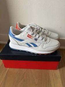 Reebok Classic Leather Junior Popsicle Firecracker Bomb Pop Running Shoes Size 6 - Picture 1 of 7