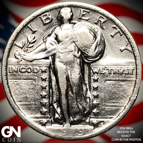 1919 P Standing Liberty Quarter  Q7524 Cover
