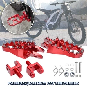 For Segway X160 X260 For Sur-ron Light Bee X LBX Aluminum Foot Pegs Footrest CT - Imagen 1 de 8